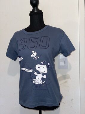 Snoopy 1950 Graphic Tee - Charcoal Blue